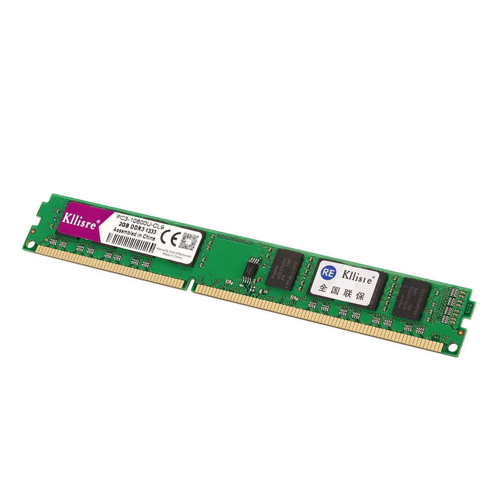 Оперативная память Kllisre DDR3 2 Гб 1333 МГц для настольного ПК высокосовместимая без ECC