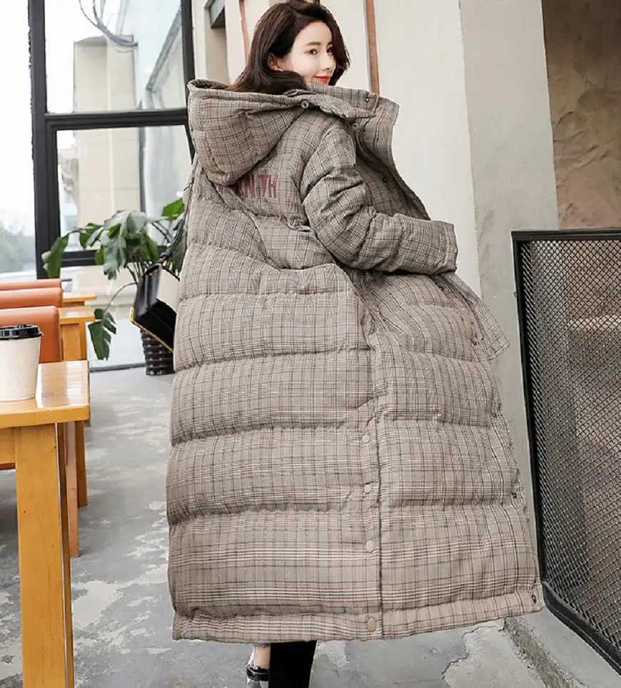 2018 зимняя Модная брендовая Женская куртка с капюшоном пуховое хлопковое пальто