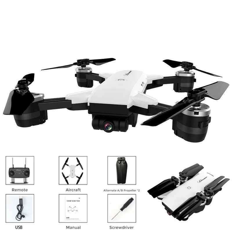 Foldable 2MP HD Camera Drone 2.4G 4-Axis RC Quadcopter Wifi FPV with Wide Angle Don Toy |