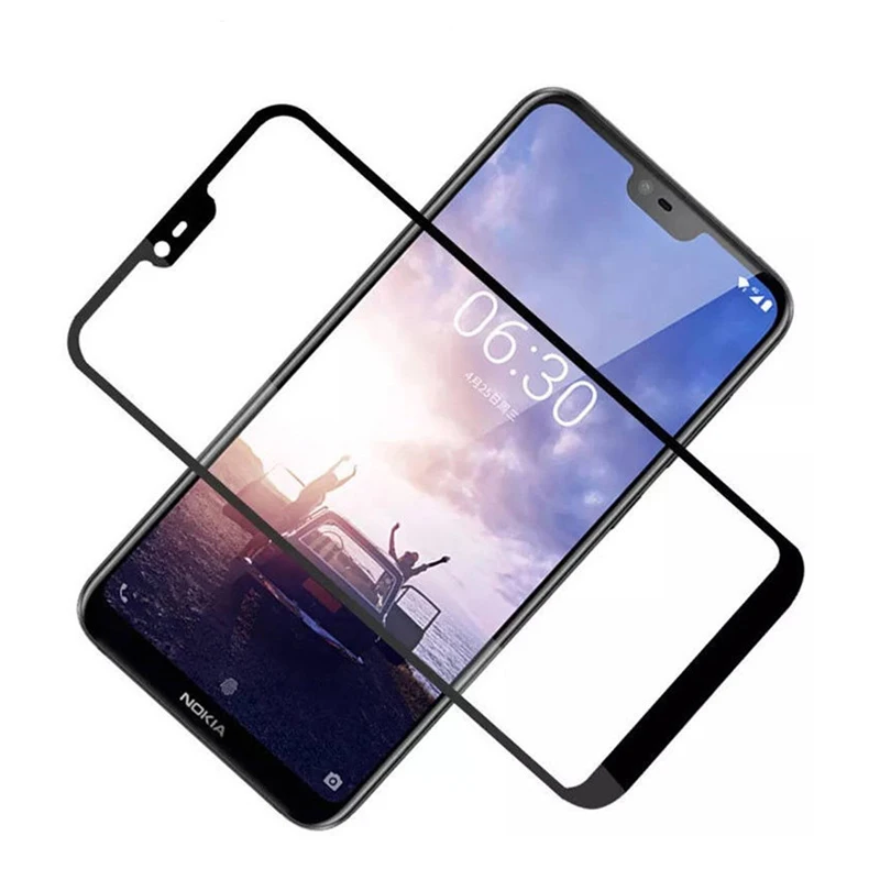 2 шт Закаленное стекло пленка для Nokia 6 1 Plus X6 2018 9H полное покрытие экрана Премиум