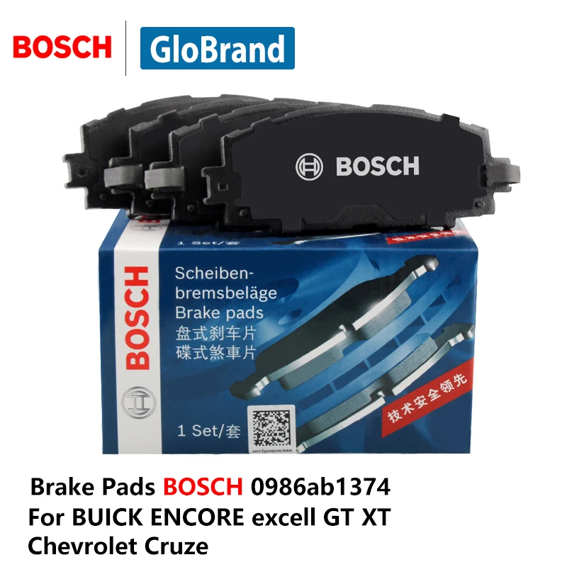 4pieces/set Bosch Rear Car Brake Pads For BUICK ENCORE excell GT XT Chevrolet Cruze 0986ab1374 auto part | Автомобили и мотоциклы