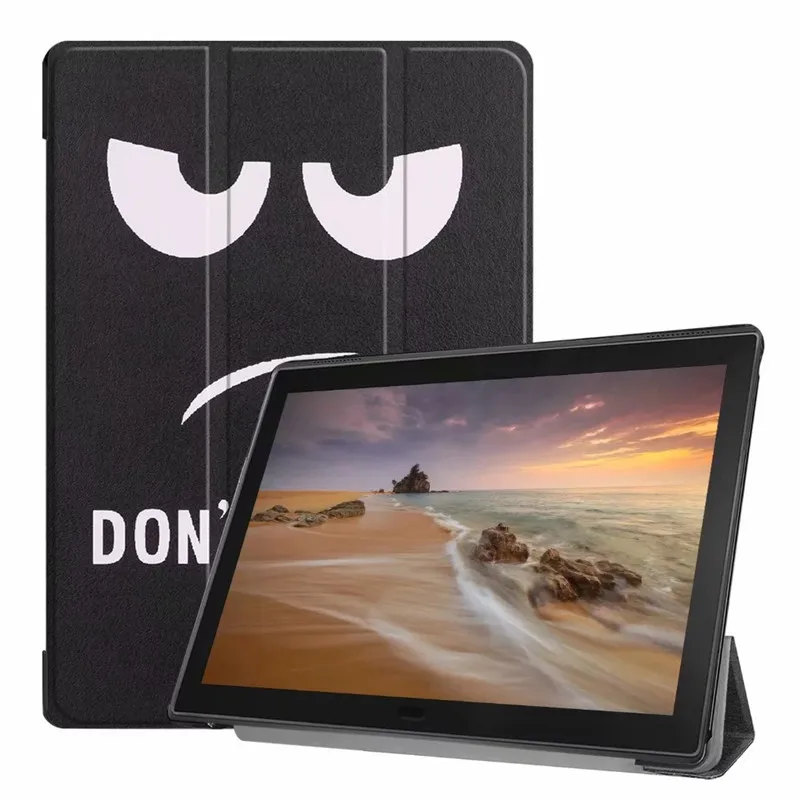 Big eyes Чехол для lenovo Tab E10 TB-X104F 10," из искусственной кожи, умный чехол-подставка для lenovo Tab E 10X104, защитный чехол для планшета+ ручка - Цвет: Big eyes