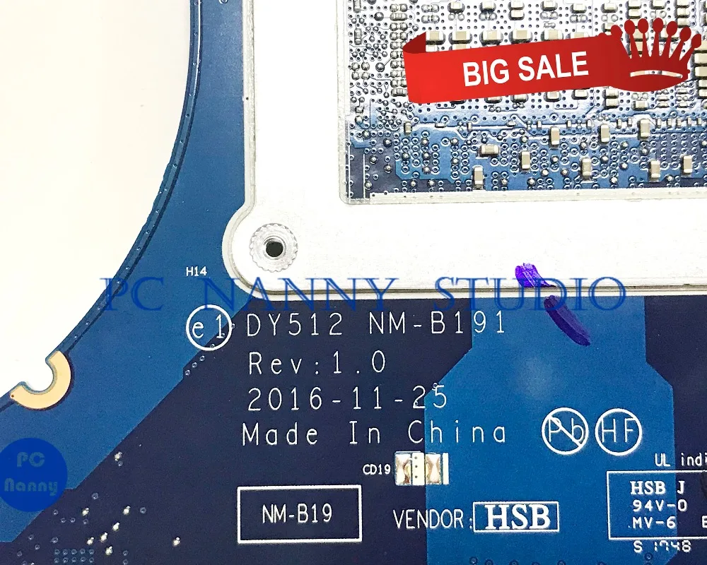 ПК Няня для Lenovo Ideapad Y520 материнская плата 5B20N00299 NM B191 протестирована|Материнские