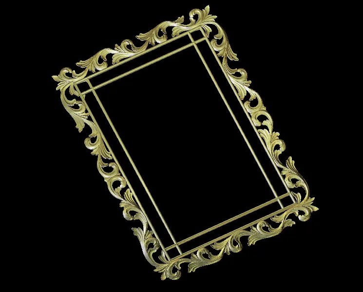 Рамка 3D модель STL формат ЧПУ резьба гравировальный маршрутизатор рельефный Artcam