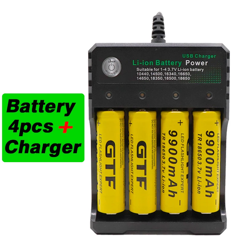 Новый 18650 батарея 3 7 V 9900 mAh аккумуляторная Li Ion для светодиодного фонаря оптом и в