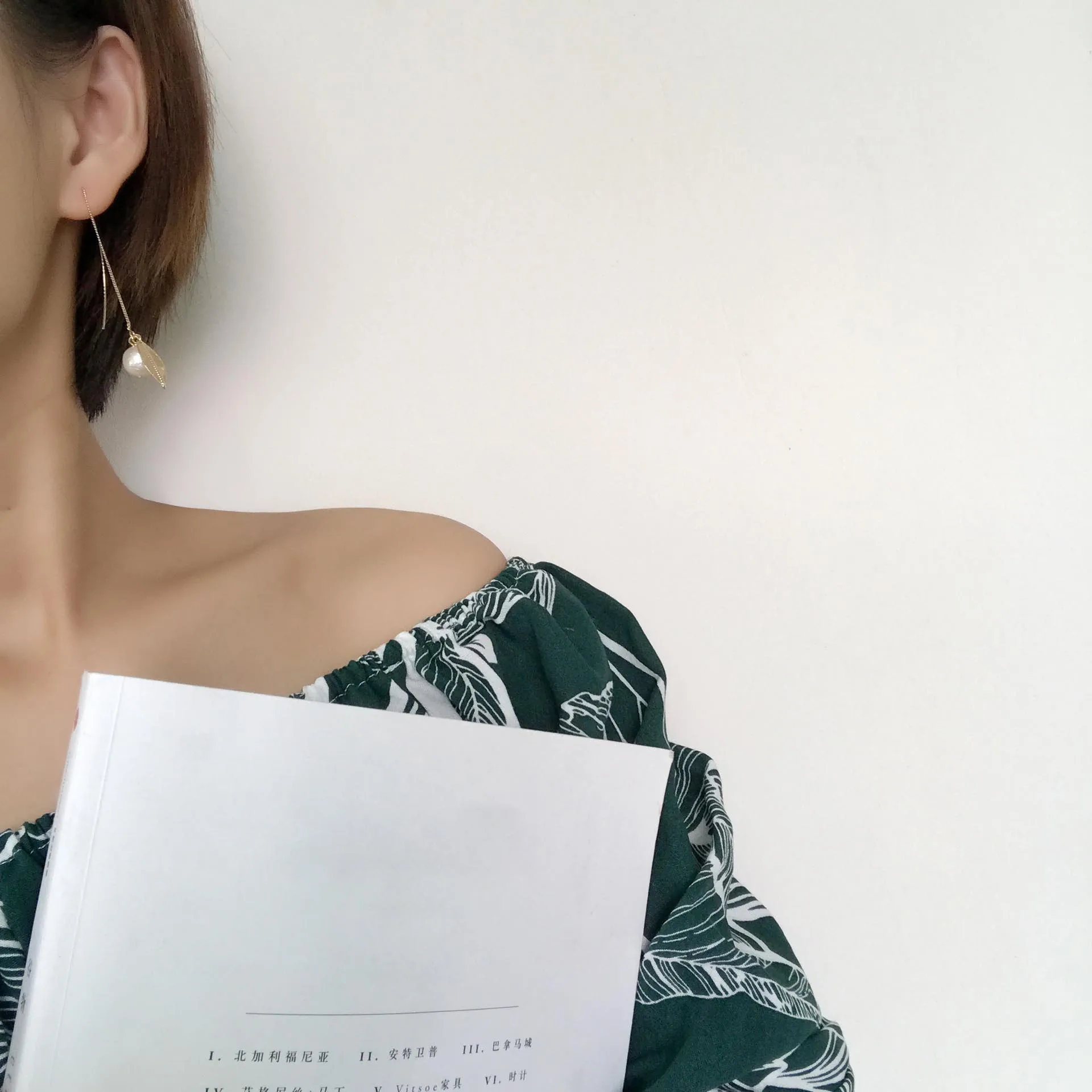 Новые простые дизайнерские геометрические u-образные серьги для ушей хлопковые