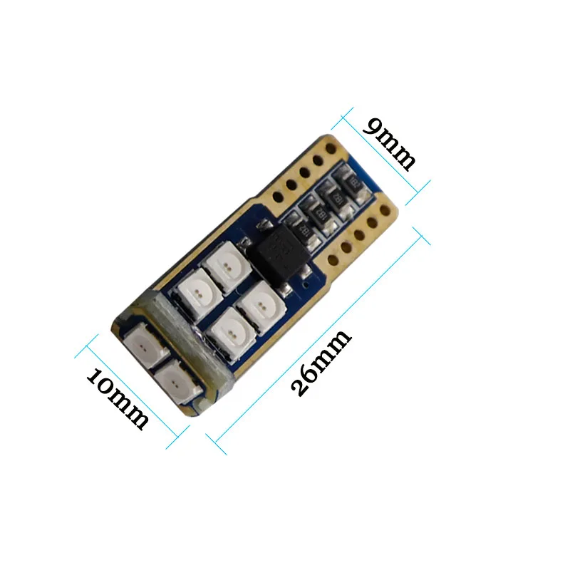 10/100 шт. супер яркий T10 canbus светодиод 10 SMD 3030 1 8 Вт 194 168 W5W купольный светильник для