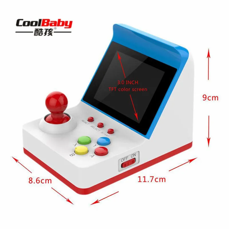 3-дюймовый 8Bit Портативный ретро мини аркадная игра станции, портативные игровые консоли встроенный 360 видеоигры классический семейная ТВ игра консоли