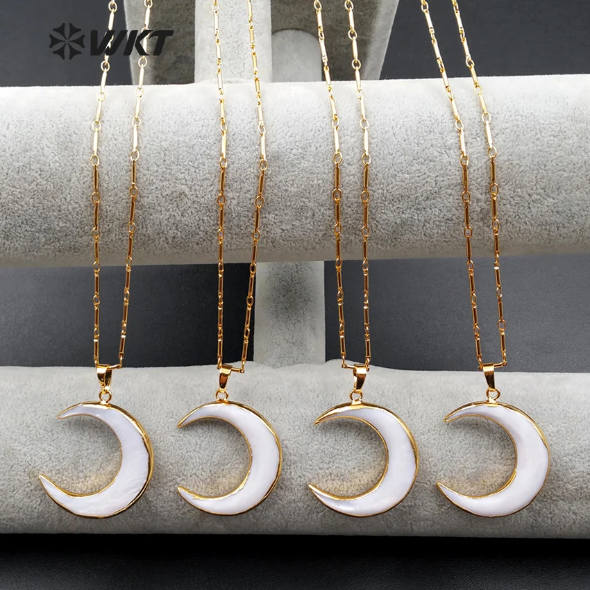 WT-N972Wholesale 10 шт./лот ожерелье из натуральной ракушки с рогом высококачественное