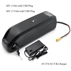 Hailong 48 В, 13 Ач, 250 Ач, 36 В, 52 в, 21 Ач, аккумуляторная труба с зарядным устройством для двигателя 500 Вт, 750 Вт, 800 Вт, 1000 Вт, 1500 Вт