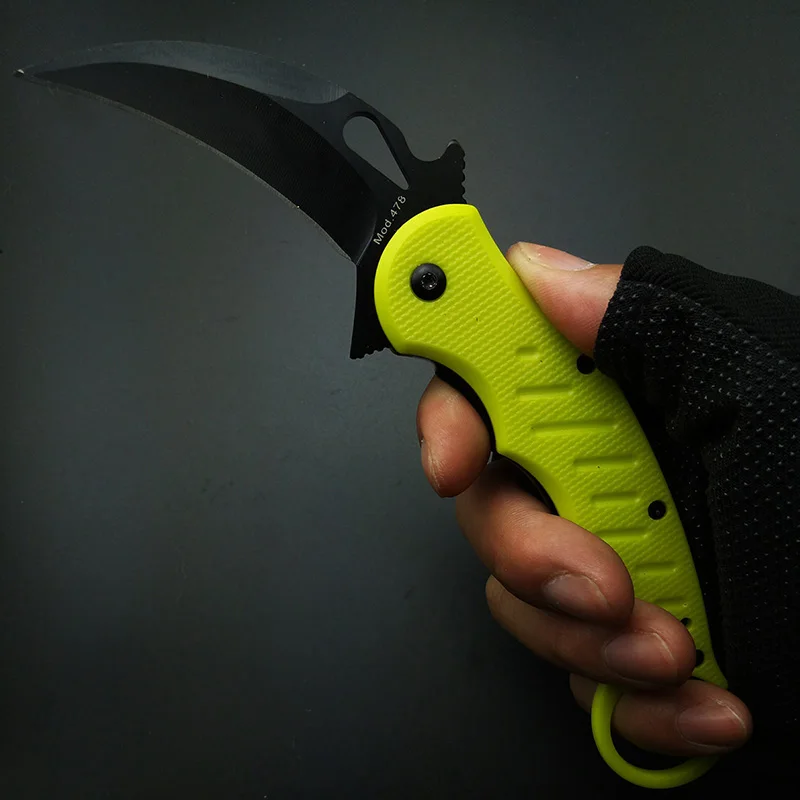 Тактический нож CS go, тренировочный нож, Karambits, складной нож для выживания, нож для самозащиты, инструмент для взрослых, мужской подарок