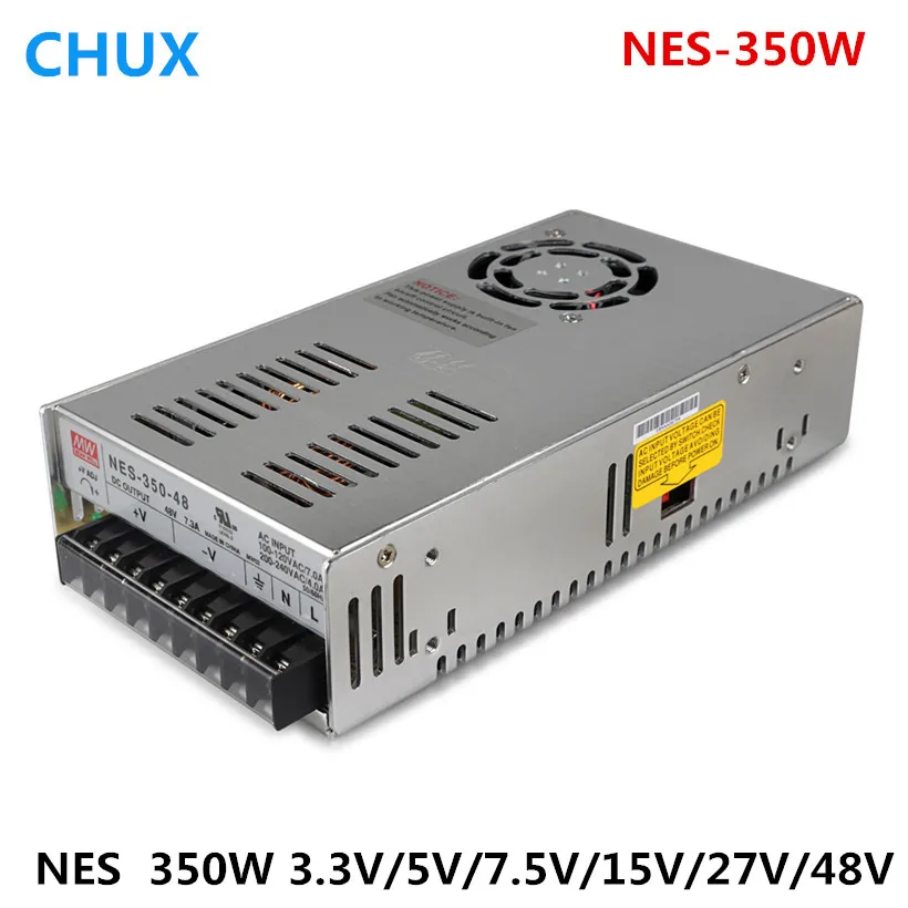 350 Вт серия NES оригинальная Средняя мощность AC DC одиночный выход 3.3VDC 5VDC 7.5VDC 15VDC 27VDC