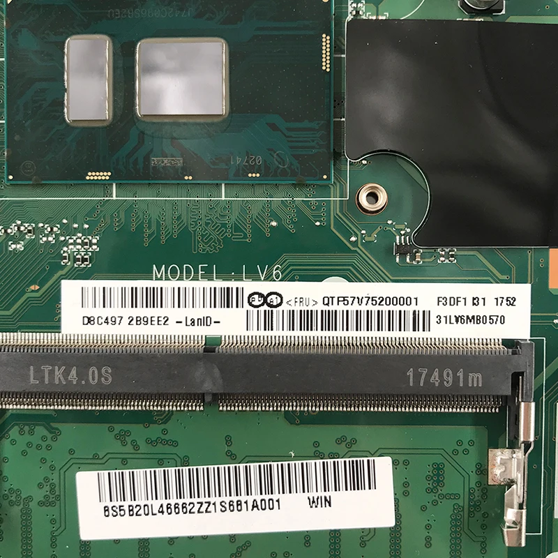 Оригинальный Для lenovo V310 15ISK 14ISK Материнская плата ноутбука I3 6100U DDR4 4G Оперативная