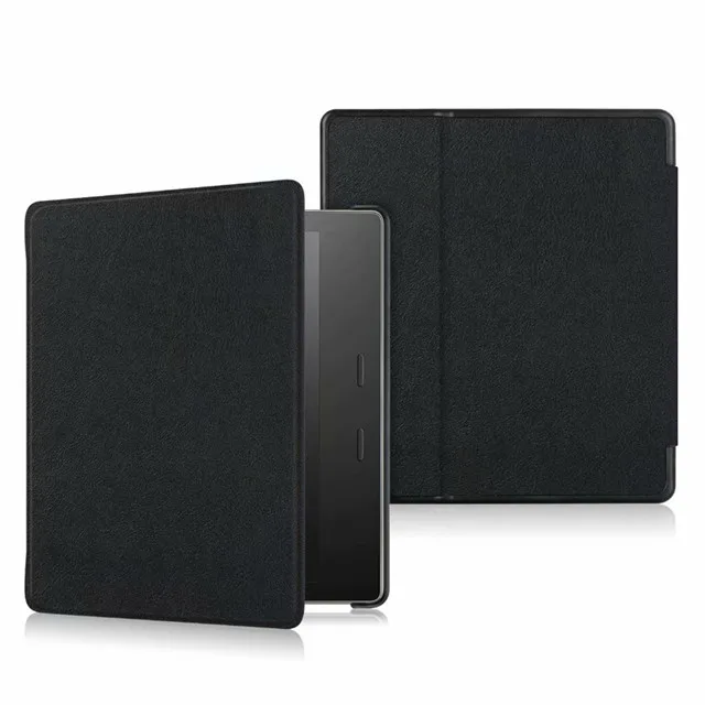 For Amazon Kindle Oasis 7.0" Case Folio PU Leather Sleep Smart Cover For Kindle Oasis 7.0 e-Reader Case - Цвет: Black