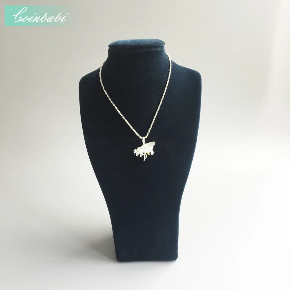 Кулон насекомое пчела белый ювелирные изделия с цирконием для женщин и мужчин