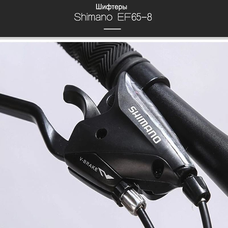 LACK Горный велосипед стальная рама 24 скорости Shimano механические дисковые тормоза 2" x4.0 колёса удлинённая вилка FATBIKE