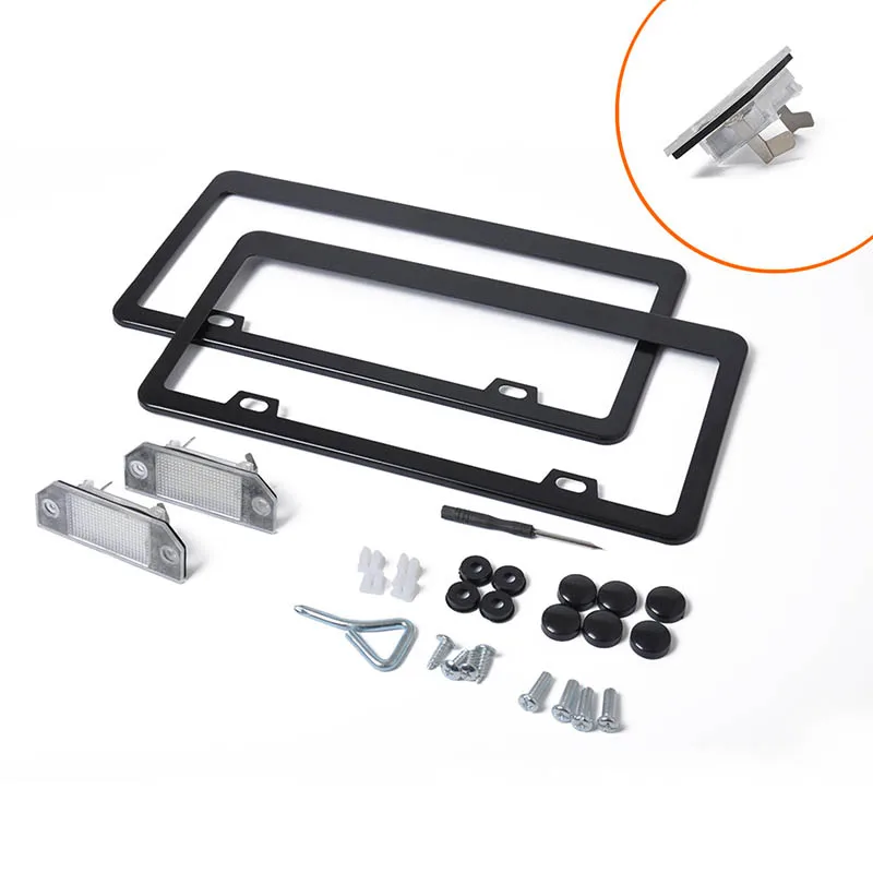 Новый комплект подсветильник номерного знака автомобиля + рамок совместимые с