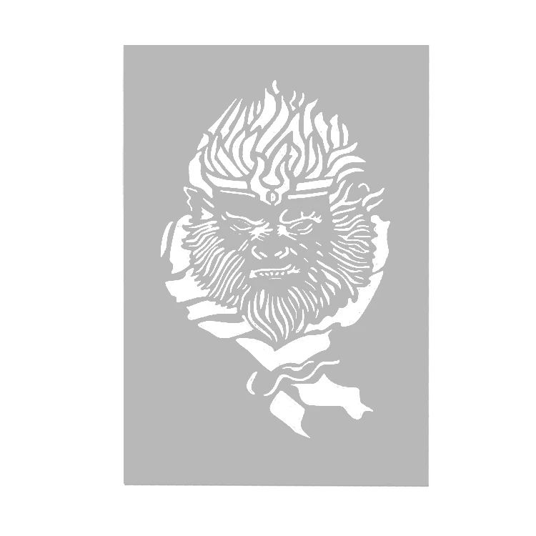 Трафарет OPHIR Dragon Design для аэрографа Временной Татуировки Тела Paint_STE005B|stencils for temporary