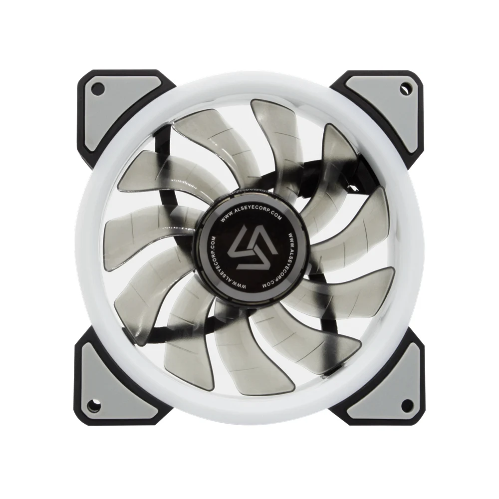 ALSEYE RGB вентилятор 120 мм кулер 12V 3pin компьютер вентилятор Dual LED кольцо многоЦветные вентиляторы дистанционного управлени