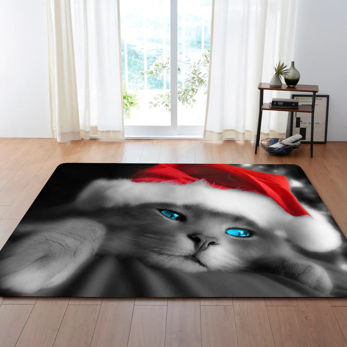 Тренд для рождественской вечеринки декор ковер 3D с милым рисунком кота ковры