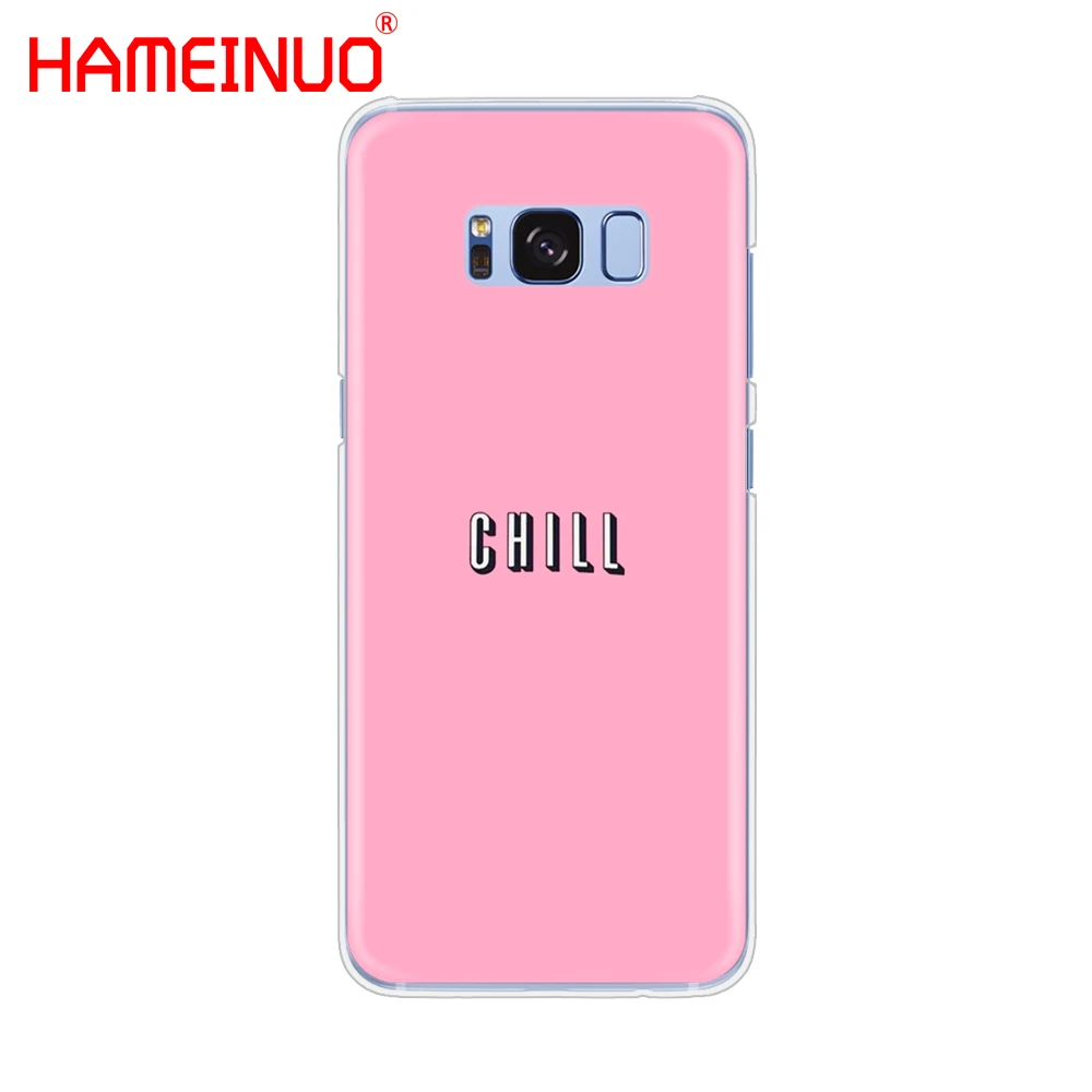 HAMEINUO однотонный розовый чехол для мобильного телефона с принтом девушки Samsung Galaxy