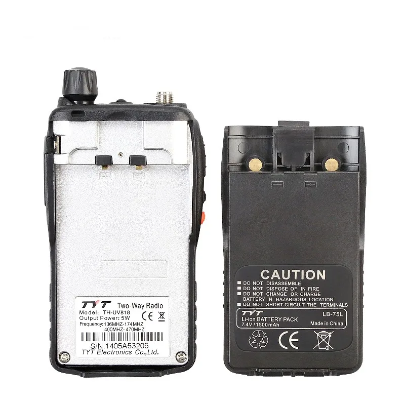 TYT TH-UV818 портативная рация 5 Вт VHF+ UHF 128 память CH радиостанции VOX FM двухдиапазонный дисплей портативная рация