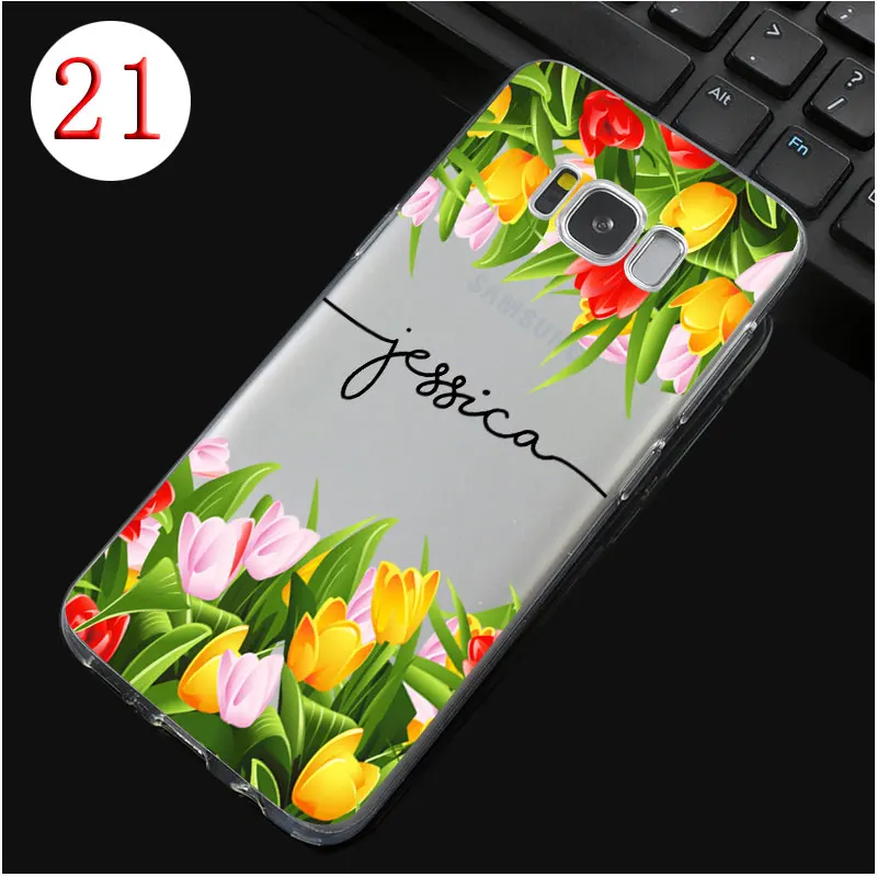 21 DREAMFOX DIY именной пользовательский чехол для samsung Galaxy Note S 8 9 10 Lite Edge Plus Grand Prime Мягкий ТПУ силиконовый - Цвет: 21