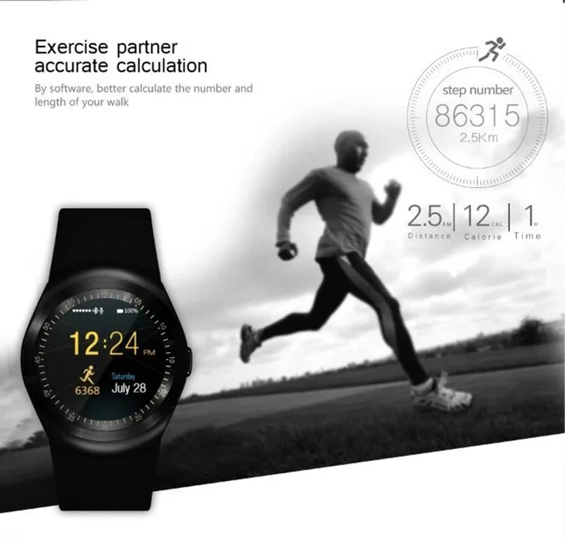Y1 Смарт часы Bluetooth Relogio Android SmartWatch телефонный звонок GSM Sim пульт дистанционного