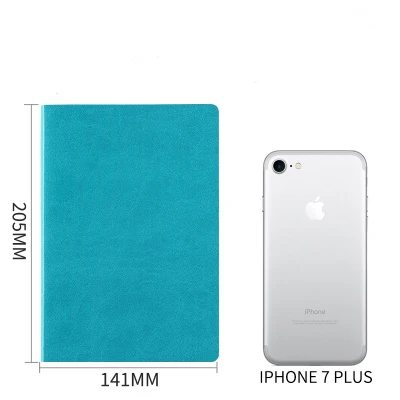blue A5, чистый цвет, твердый переплет, в горошек, для школы, офиса, блокнот, канцелярские принадлежности, пустая линия, в сетку, в горошек, программа, хороший планировщик, журнал поставок, подарок - Цвет: blue