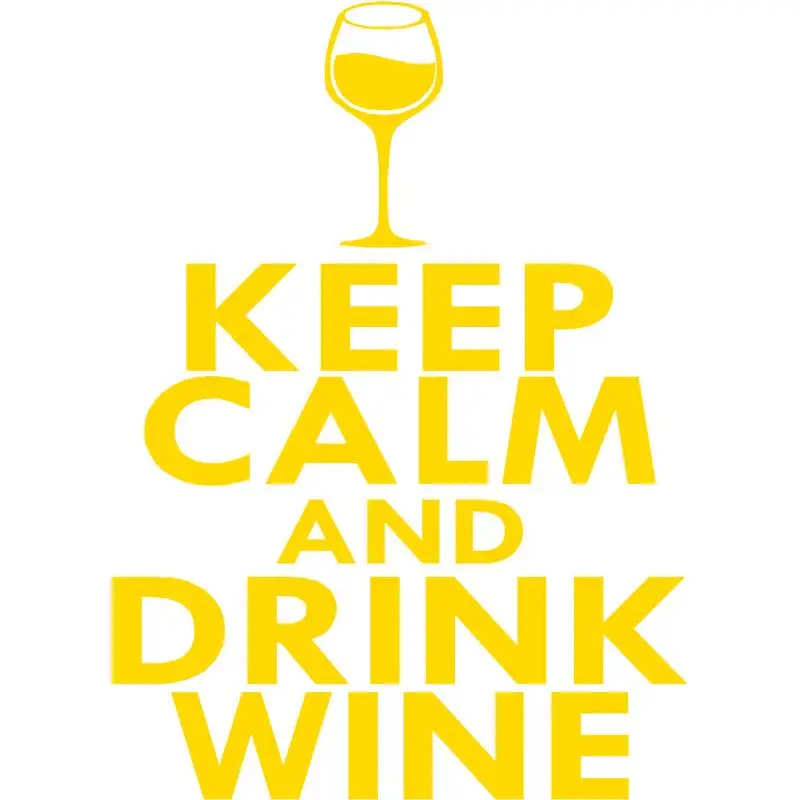 HotMeiNi цветная Автомобильная наклейка Jdm Стайлинг Keep Calm &amp Drink Wine Window Бампер