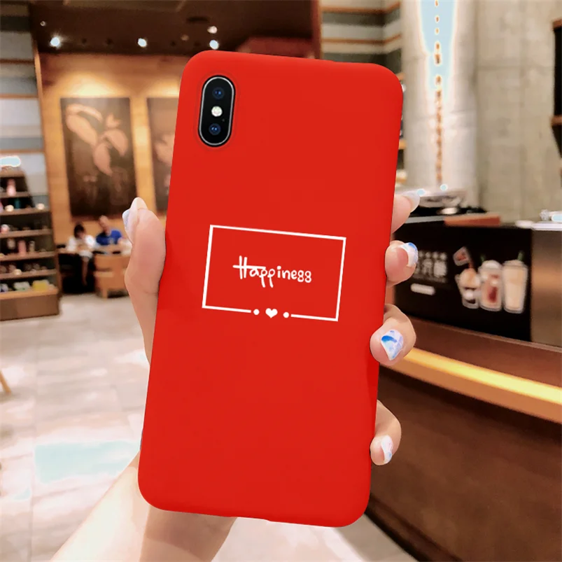 Kho3-happines Милый чехол для телефона с сердцем для iPhone 11 Pro XS Max XR X 10 8 7 6 6S Plus 5 5S SE Роскошный чехол из ТПУ для задней крышки Fundas для iPhone X чехол - Цвет: Kho3-happines