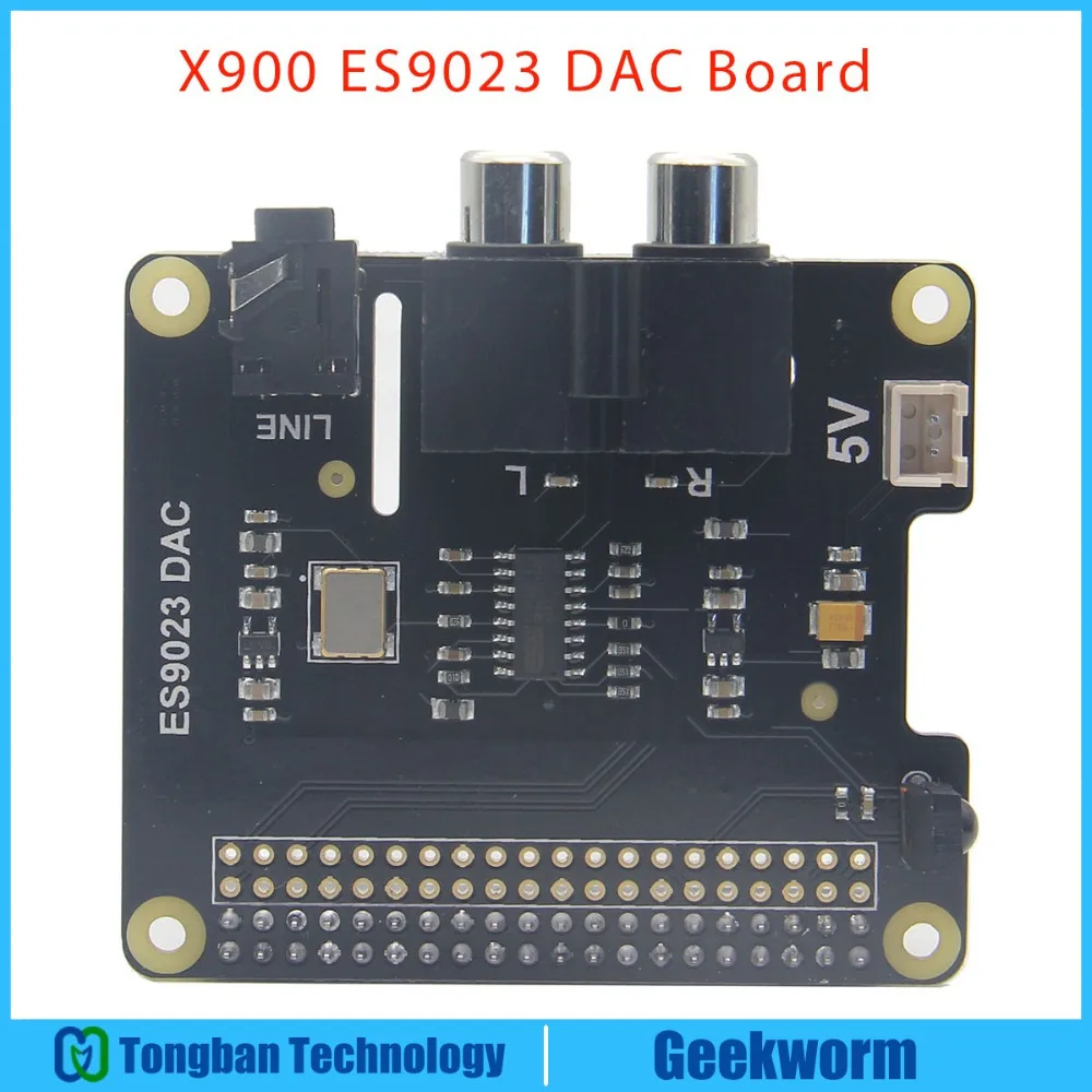 X900 Raspberry Pi HIFI ЦАП + аудио ESS ES9023 Плата расширения для 3 Модель B +/3B/2B/B +/Raspberry pi zero W |