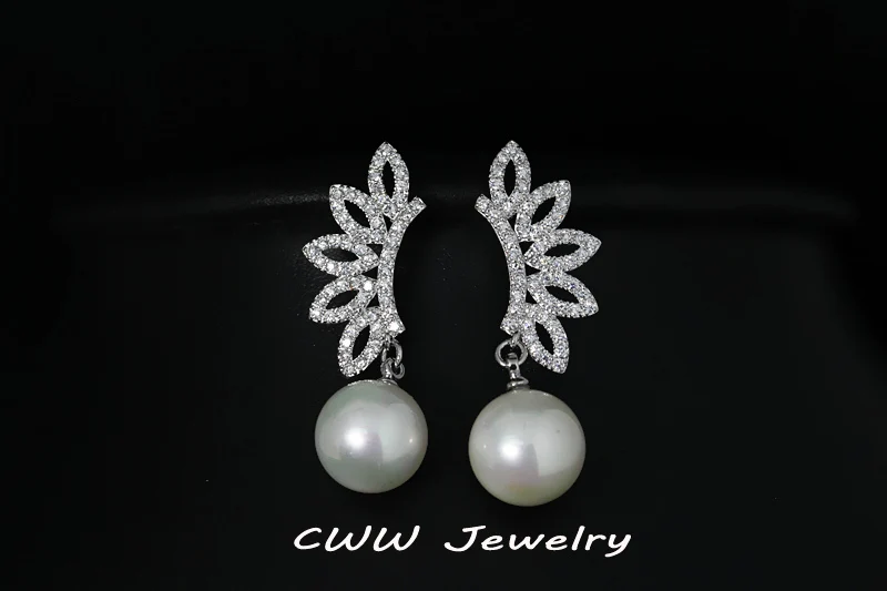 Новый дизайн 2019 микро-закрепка цветок кулон с фианитом ожерелье и серьги Женские