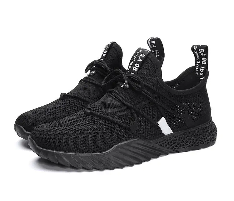 style 2 black Новинка года; сезон весна-лето; Мужская обувь из ткани Flyknit; координатная сетка; дышащая уличная трендовая Спортивная повседневная обувь; Мужская обувь; кроссовки; лоферы - Цвет: style 2 black