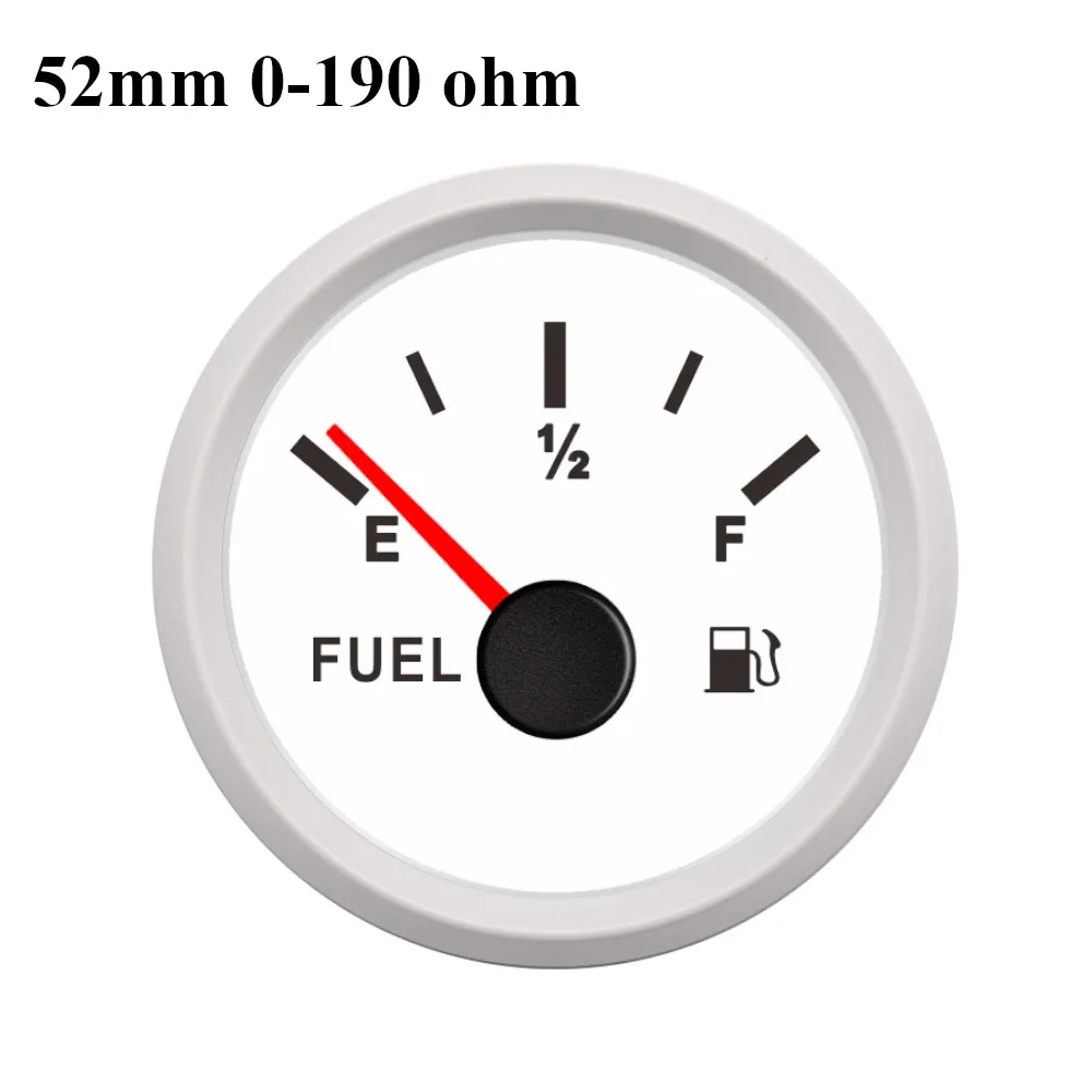 WW 0-190ohm 12/24V 0-190 Ом 240-33 Ом автоматический датчик уровня цифровых топлива УФ-фильтр 52 мм с лодка датчик уровня топлива морская яхта отделка индикатор для топливного бака DC 9~ 32В - Цвет: WW 0-190ohm