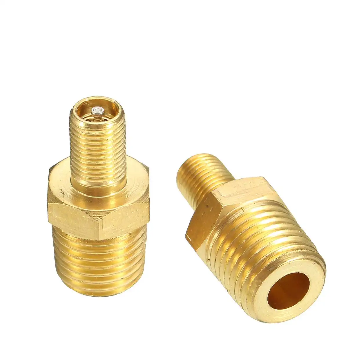 Пара 1/4 &quotNPT MPT латунный воздушный компрессор бак заполняющий клапан латунные