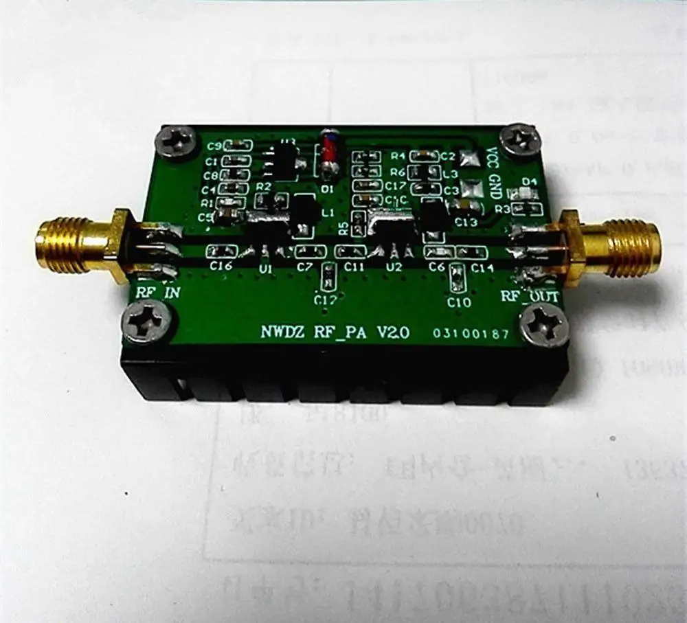 1 м 1000 МГц 3 Вт 35DB HF VHF UHF FM передатчик широкополосный Радиочастотный усилитель