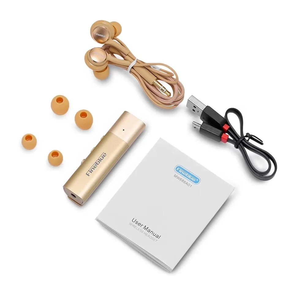 Наушники Fineblue W688 Bluetooth проводная стереогарнитура наушники вкладыши беспроводной