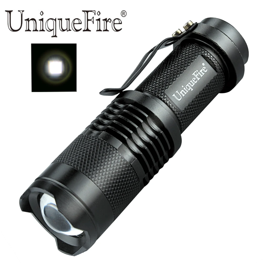 UniqueFire Mini 3W 350LM регулируемый фокус масштабируемый фокусирующий СВЕТОДИОДНЫЙ