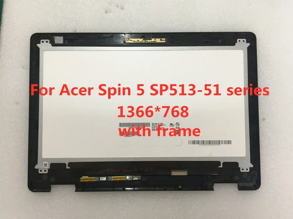 Оригинальный B133XTN01.6 с рамкой для Acer Spin 5 SP513 51 1366*768 ЖК дисплей|ЖК-экран ноутбуков| |
