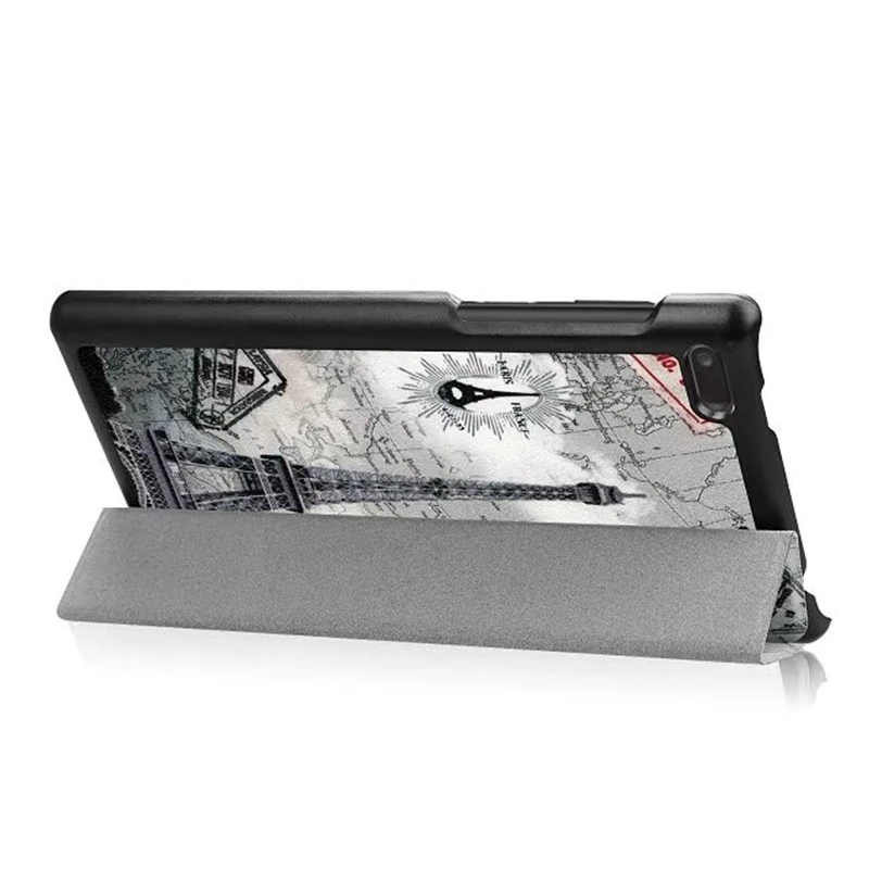 CucKooDo Lightweight Tri-Fold Stand Cover PU Leather Case For Lenovo Tab 4 7 (TB-7504F/TB-7504N/TB-7504X) Released in 2017 | Компьютеры и