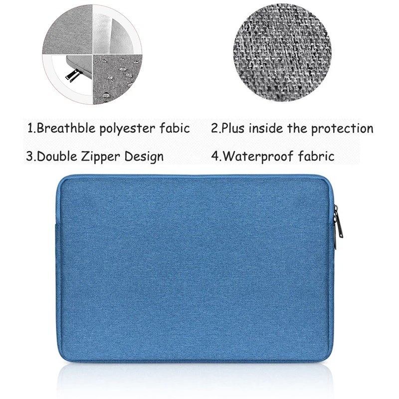 Водонепроницаемый чехол для ноутбука Macbook air 13 11 pro Retina 12 15 дюймов Lenovo 14 6 3 на молнии