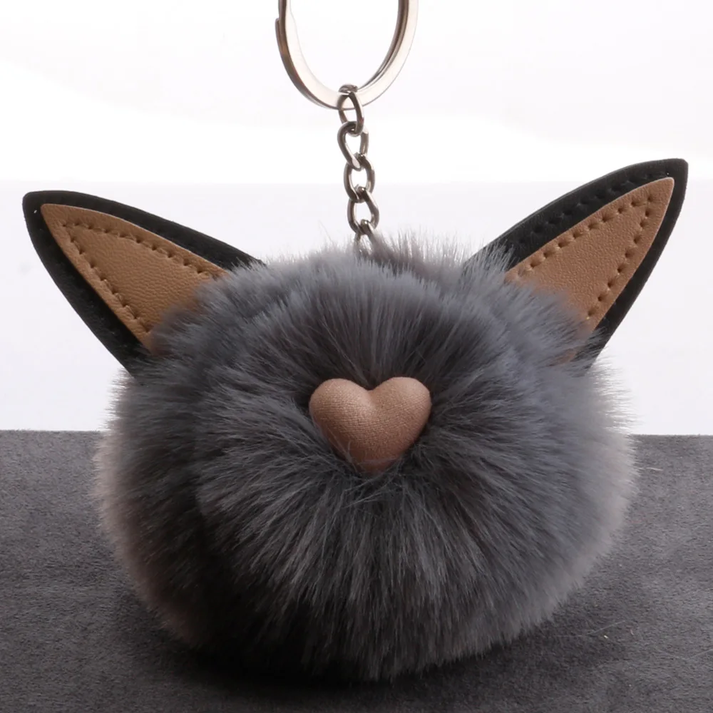 Новые мини плюшевый Кот начальник Kawaii меховой шарик мягкие игрушки для ключей