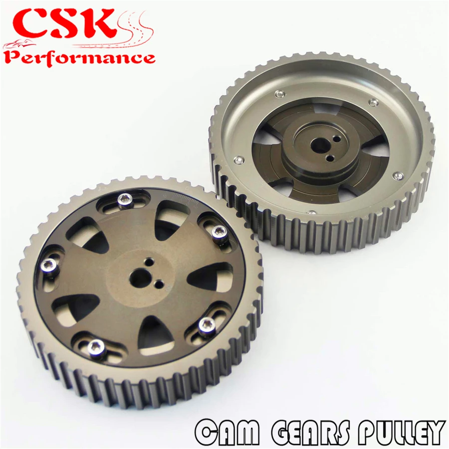 Комплект шкива для Mitsubishi Lancer EVO 1 9 ECLIPSE DSM 4G63 серого цвета 2 шт.|cam gears|pulley kitcam gears pulley |