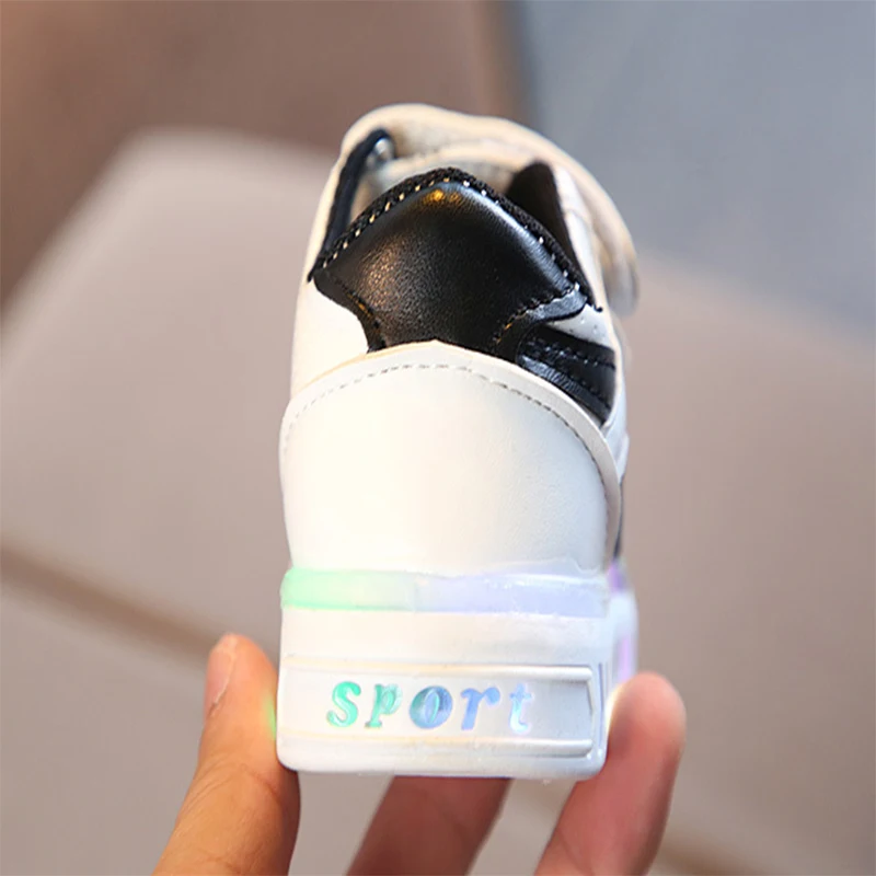 kids sneakers led shoes children girls boys sports fashion casual breathable running luminous light up | Детская одежда и обувь