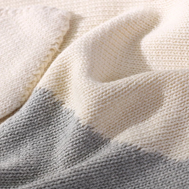 Серые розовые детские одеяла кроличьи вязаные крючком для новорожденных