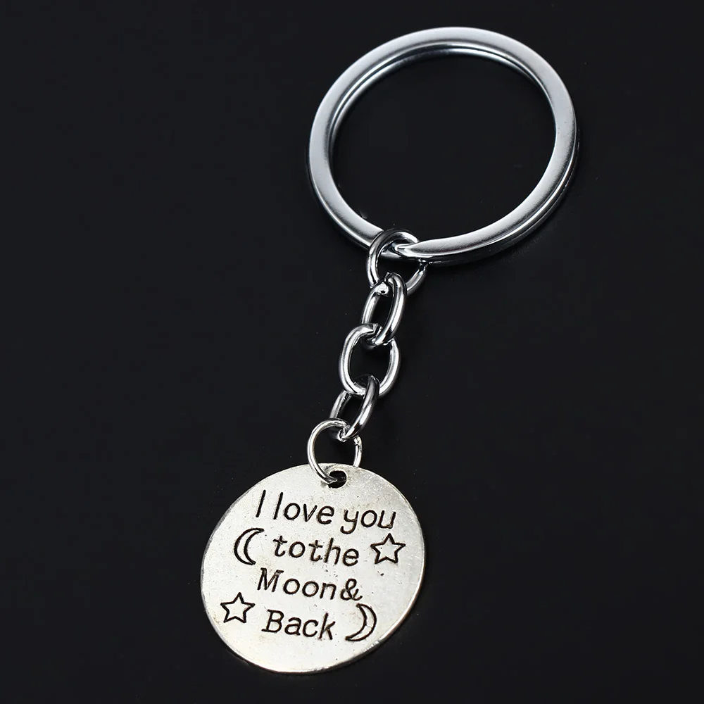 Брелок для пар с надписью I Love You To The Moon & Back|key holder|couple keychaincharm key chain |