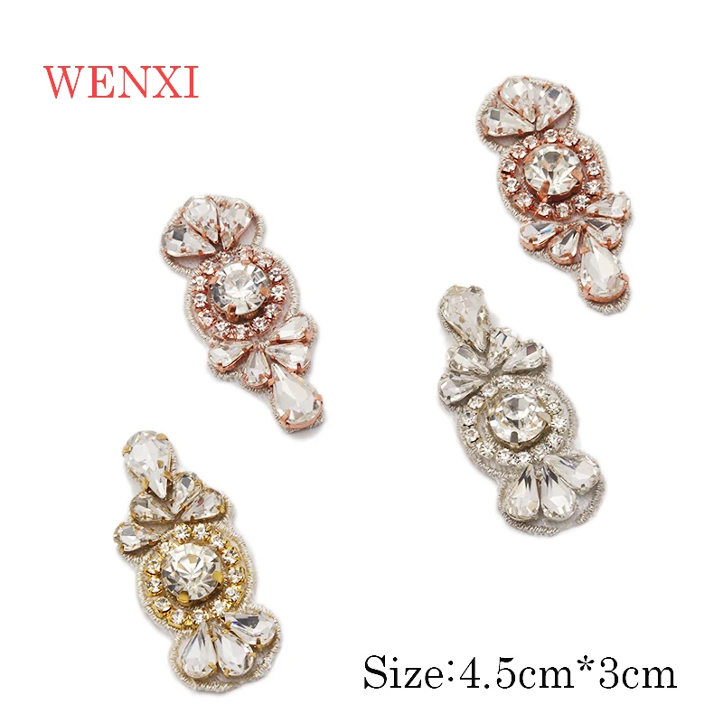 50 шт. аппликации WENXI с кристаллами Стразы для модного свадебного платья пояс