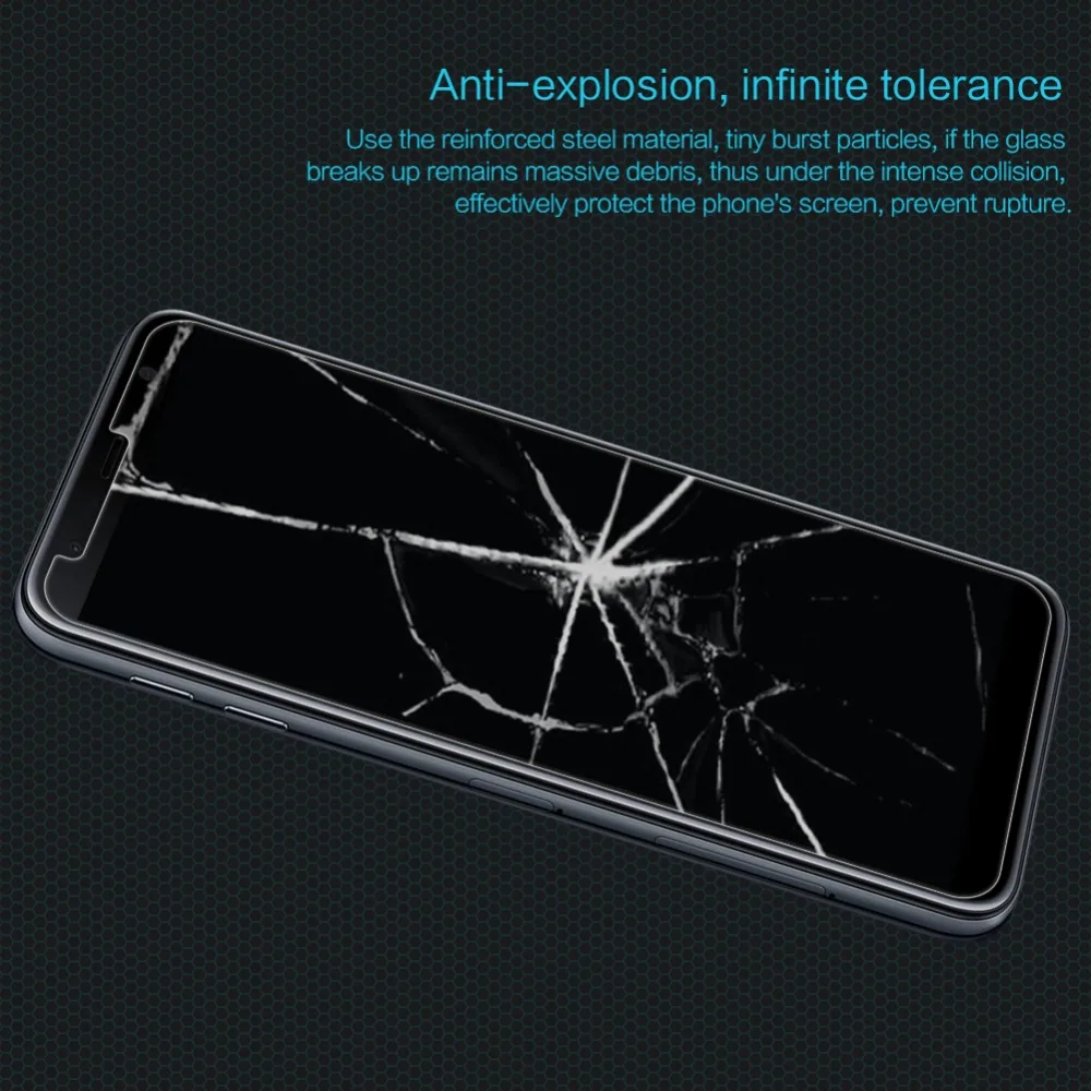 10pcs For Samsung Galaxy J4 Plus Tempered Glass Nillkin for Prime Screen Protector Amazing H Anti-Explosion premium version | Мобильные