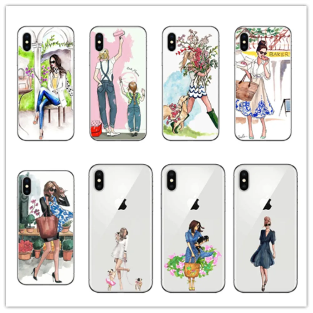 Мягкий силиконовый чехол для iPhone X 6 7 8 plus 5|Бамперы| |